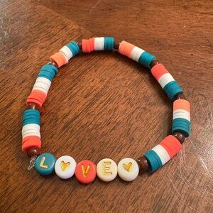 Love beaded bracelet